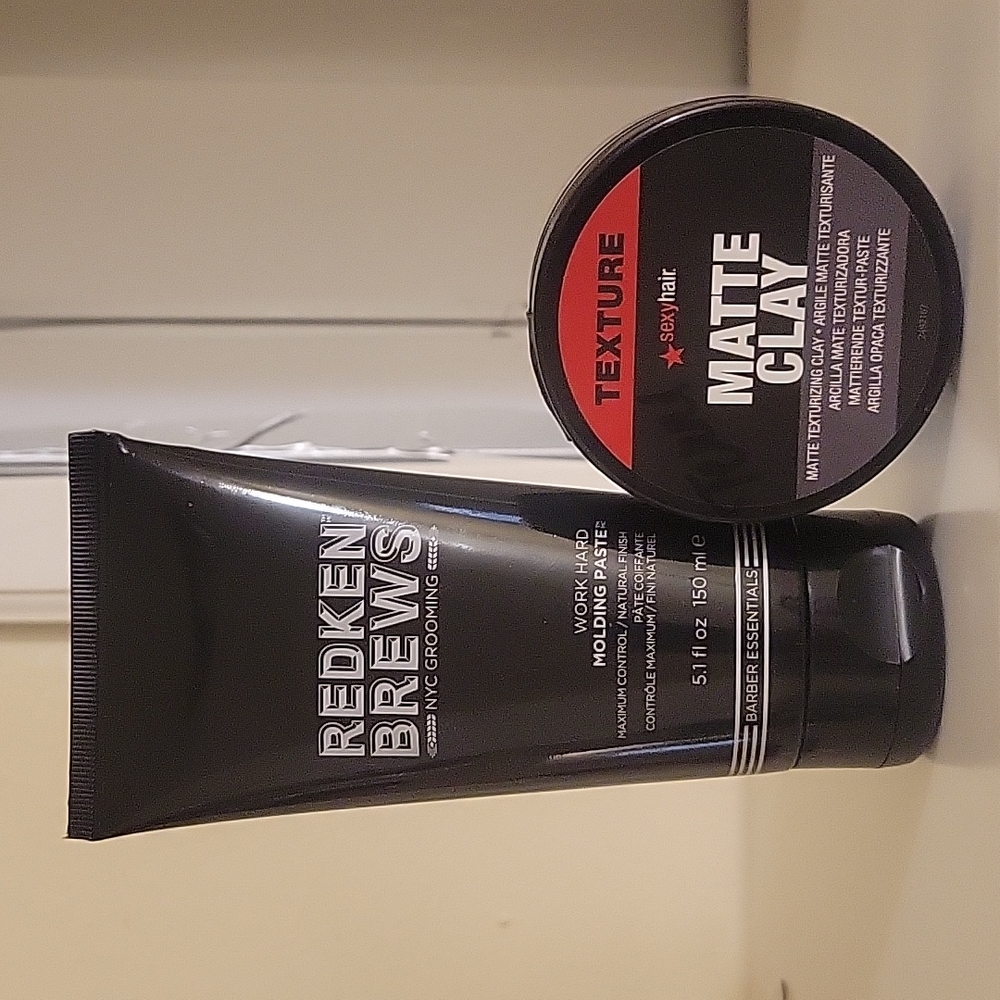 Redken brews molding paste Sexy Hair matte clay discont hairstyling bundle NWT